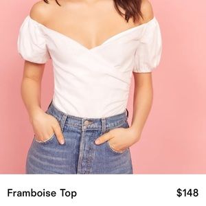 Reformation framboise top